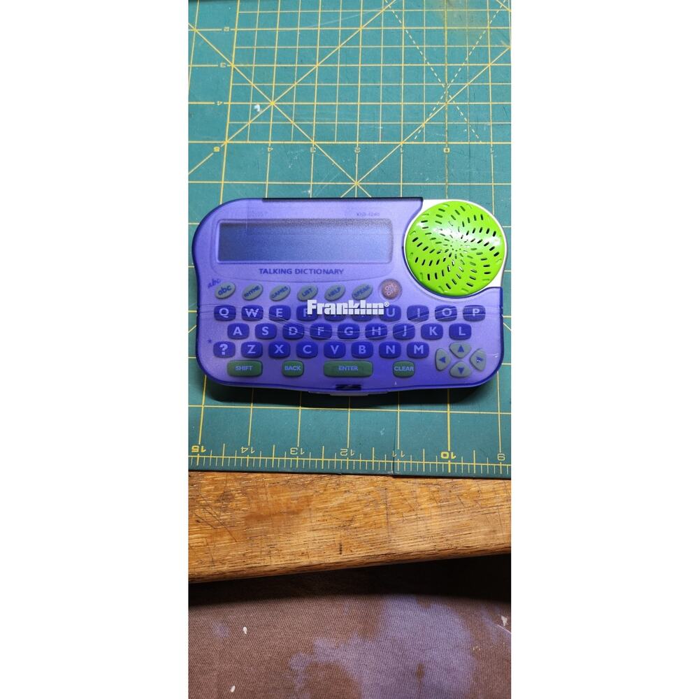 Franklin KID-1240 Children's Talking Dictionary Speaks No Screen Parts Repair